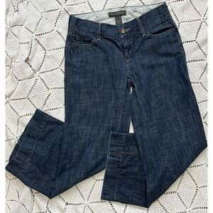 100% Cotton Y2K Banana Republic Wide Leg Jeans Size 4 Dark Wash Denim Pants